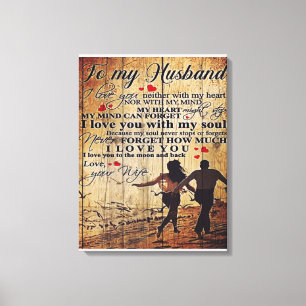 Impressão Em Tela Para o meu marido Design   Carta Para Ele   Bonito