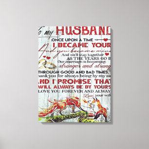 Impressão Em Tela Para o meu marido presente Carta Para Ele