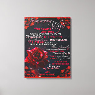Impressão Em Tela Para o meu presente de aniversário da esposa Rosa