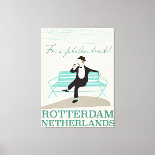 Impressão Em Tela Para uma fabulosa pausa! Roterdão, Países Baixos