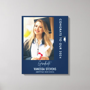 Impressão Em Tela Parabéns pela nossa fotografia do Marinho 202X