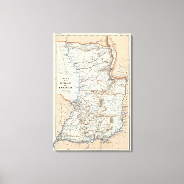 Impressão Em Tela Paraguai (Frente)