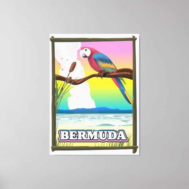 Impressão Em Tela Paraíso das Bermudas. (Frente)