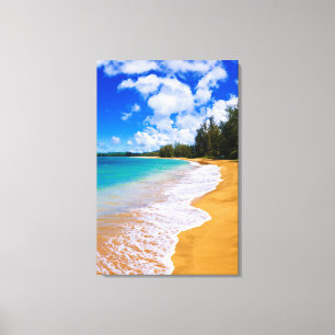 Impressão Em Tela Paraíso de praia tropical, Havaí
