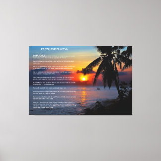 Impressão Em Tela Paraíso DESIDERATA