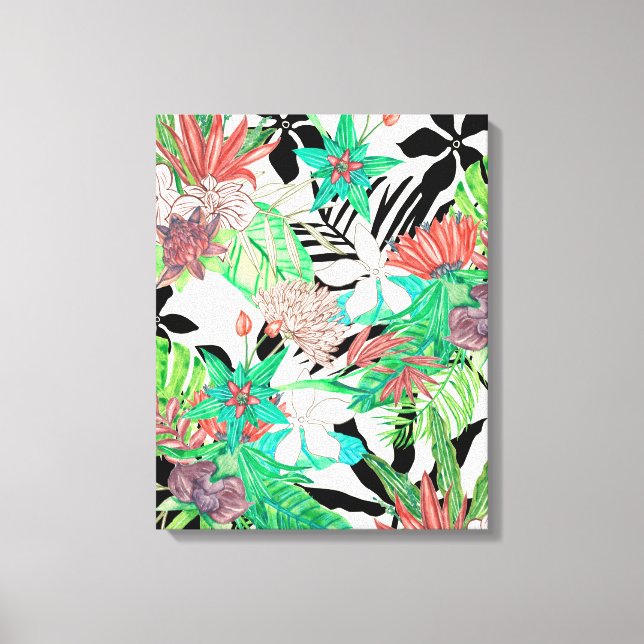 Impressão Em Tela Paraíso Floral II (Frente)