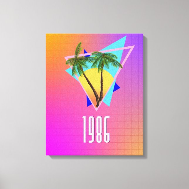 Impressão Em Tela paraíso tropical de 1986 (Frente)