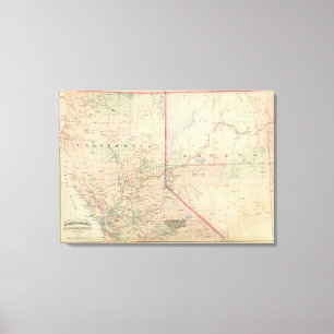 Impressão Em Tela Parcela norte de Califórnia e de Nevada