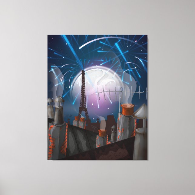 Impressão Em Tela Paris (Frente)