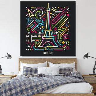 Impressão Em Tela Paris Chic Vibes #5