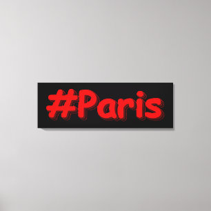 Impressão Em Tela "#Paris" Design. Comprar Agora