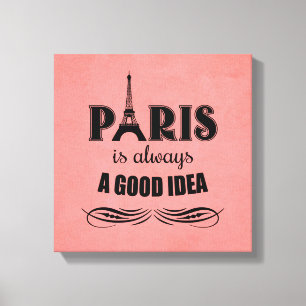 Impressão Em Tela Paris é sempre uma boa ideia