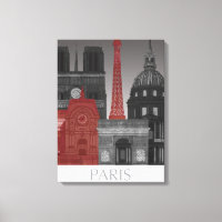 Paris Elevações por Noite - Vermelho