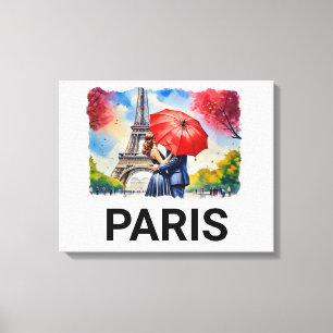 Impressão Em Tela PARIS em Springtime
