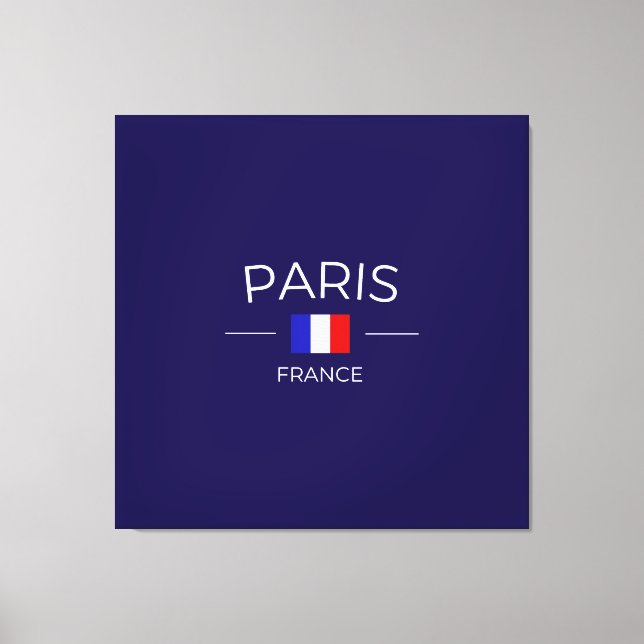 Impressão Em Tela paris en France (Frente)
