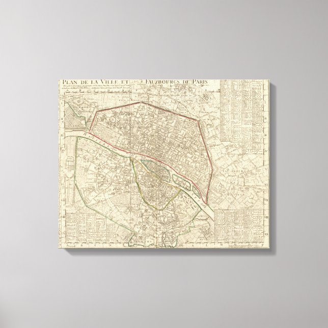 Impressão Em Tela Paris França (Frente)