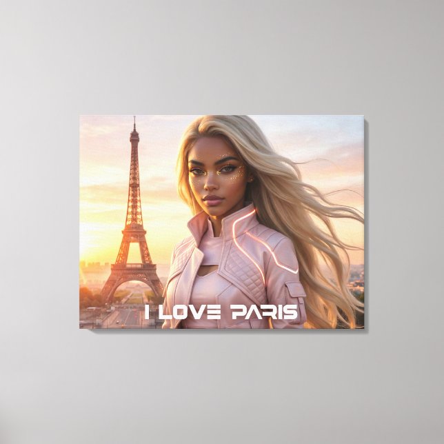 IMPRESSÃO EM TELA PARIS - FRANCE (Frente)