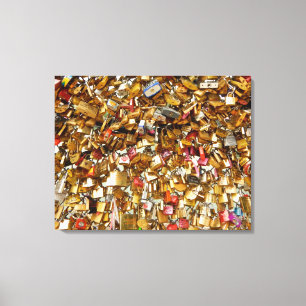 Impressão Em Tela Paris Love Padlocks 3