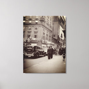 Impressão Em Tela Parker House Hotel Boston Cena de Rua 1930