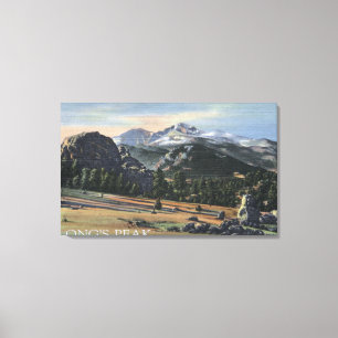 Impressão Em Tela Parque de Estes, Colorado - Longs a vista máxima