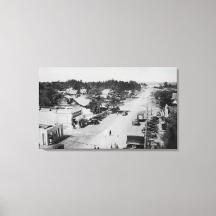 Impressão Em Tela Parque do oceano, WA - vista da praia, carros