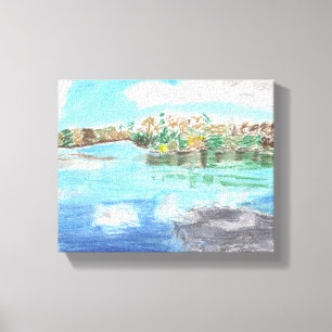 Impressão Em Tela Parque do rio, porto St Lucie FL.