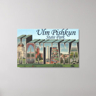 Impressão Em Tela Parque estadual de Ulm Pishkun, Montana