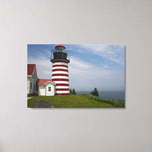 Impressão Em Tela Parque Estadual do Farol West Quoddy Head é o
