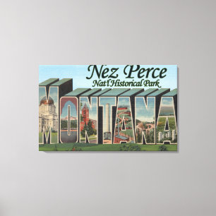 Impressão Em Tela Parque nacional de Nez Perce, Montana