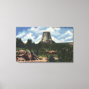 Impressão Em Tela Parque nacional de Teton, WY - a torre do diabo