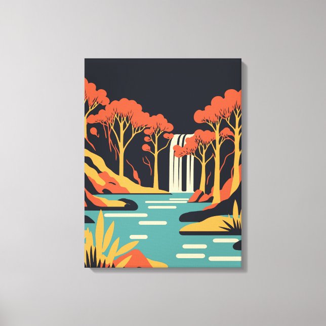 Impressão Em Tela Parque Nacional dos Lagos de Lixo (Frente)