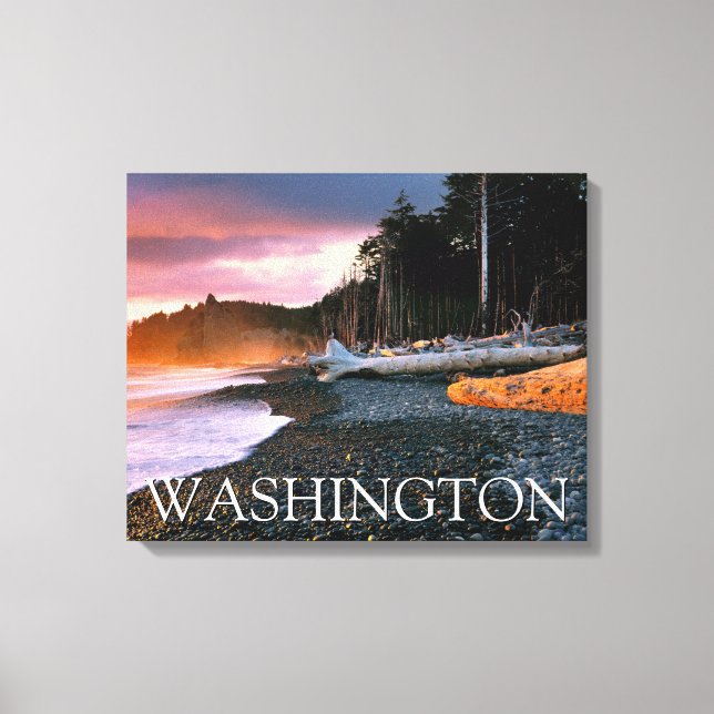 Impressão Em Tela Parque Nacional Olympic | Estado de Washington (Frente)