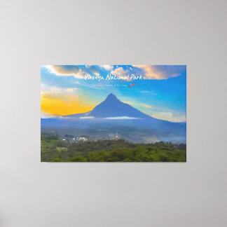 Impressão Em Tela Parque Nacional Virunga, RD Congo - Vulcão