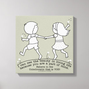 Impressão Em Tela Parte da minha vida