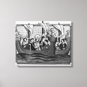 Impressão Em Tela Partida de Ruas, Louis para a Cruzada