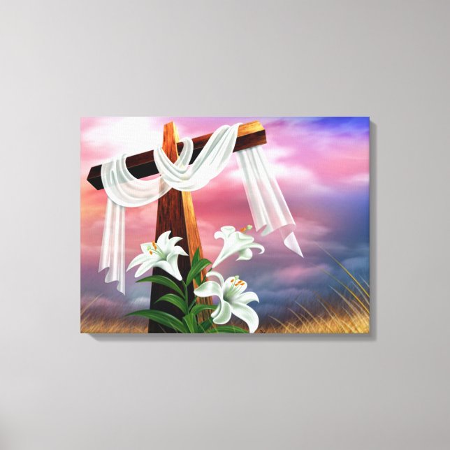 Impressão Em Tela Páscoa e Palm domingos cruzamentos e cenas (Frente)