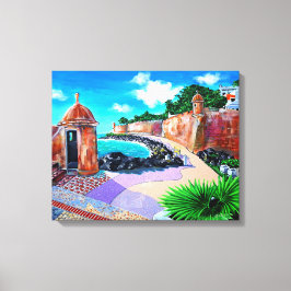 Impressão Em Tela Paseo de la Princesa, SJ Porto Rico -