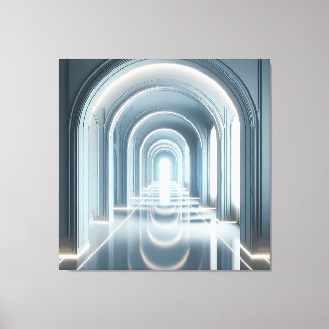 Impressão Em Tela Passage with Light Perspective (Frente)
