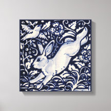 Pássaro Florestal Coelho Branco Azul