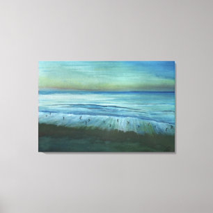 Impressão Em Tela Pássaros Ao Sol Em Whitby Shores