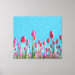 Impressão Em Tela Passe as tulipas comigo