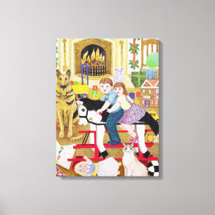 Impressão Em Tela Passeio-um-Galo-Cavalo