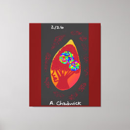 Impressão Em Tela Passion in a Teardrop 