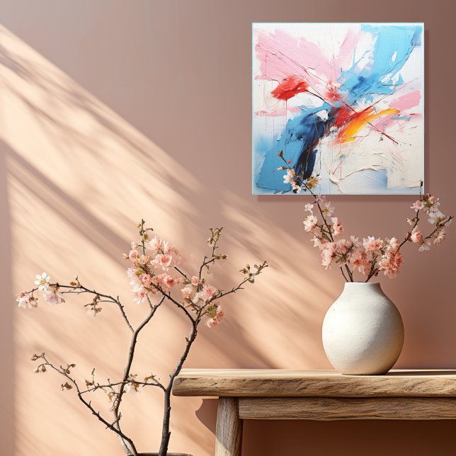 Impressão Em Tela Pastel abstrato 3 de 4 (Criador carregado)