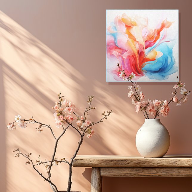 Impressão Em Tela Pastel abstrato 4 de 4 (Criador carregado)