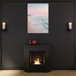 Impressão Em Tela Pastel Serenity Ocean Waves