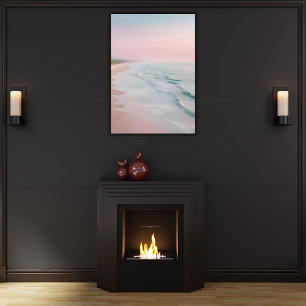 Impressão Em Tela Pastel Serenity Ocean Waves