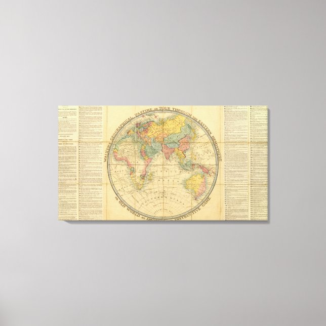 Impressão Em Tela Pastime Geográfico de Walker (Frente)
