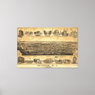 Impressão Em Tela Paterson, Nova Jersey (1880)