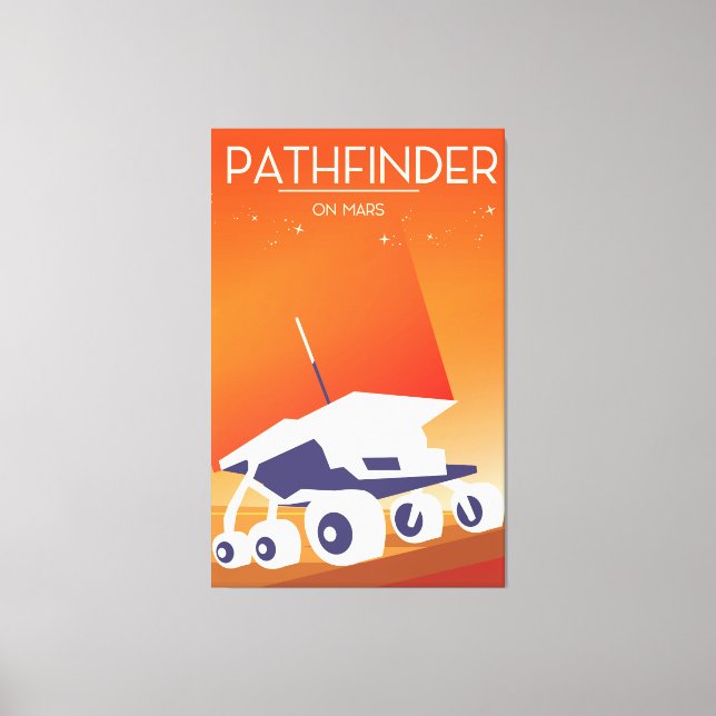Impressão Em Tela Pathfinder em Arte Espacial de Marte (Frente)